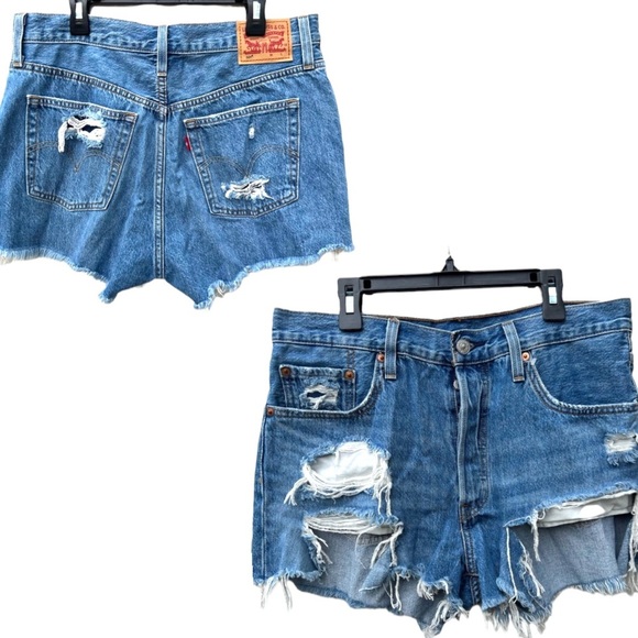 Levi's Pants - LEVI'S 501 Denim Cutoff Shorts 29 Jean cut off Levi’s destroy distressed